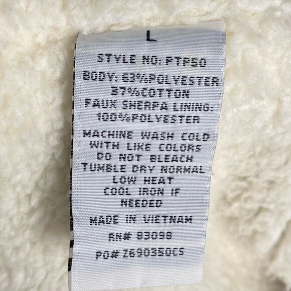 Ci Cono Plaid Flannel Sherpa Shacket Jacket Womens L Gorpcore Cabincore Cozycore - Picture 8 of 11